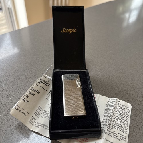 Vintage scorpio gas lighter - scorpio,
