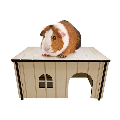 Wooden guinea pig house - wooden,