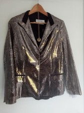 Gold Sequin Jacket Size 16