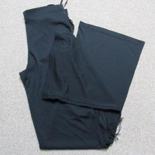 WOMENS ETAM VINTAGE 80'S REGULAR FLARED STRETCH TROUSERS W26 L32 UK8 NC09543]