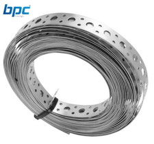 ENGINEERS FIXING BAND STEEL METAL PUNCHED PERFORATED STRIP STRAP 1m x 20 x 1mm