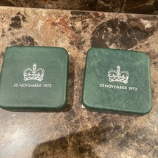 TWO EMPTY 1972 ROYAL MINT