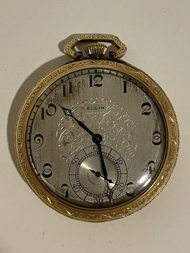 Elgin pocket watch - pocket, gold