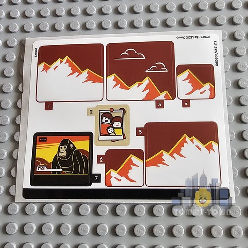Lego city sticker - city, sheet