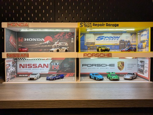 Led diorama car - car, parking