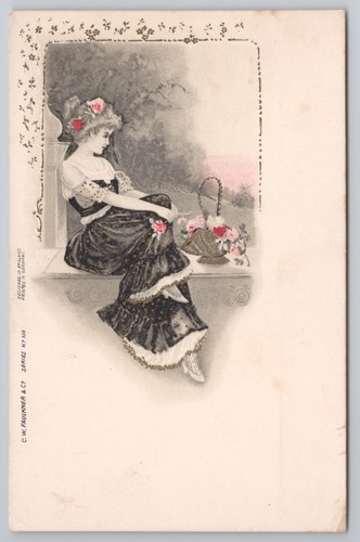 Faulkner lady with basket - with,
