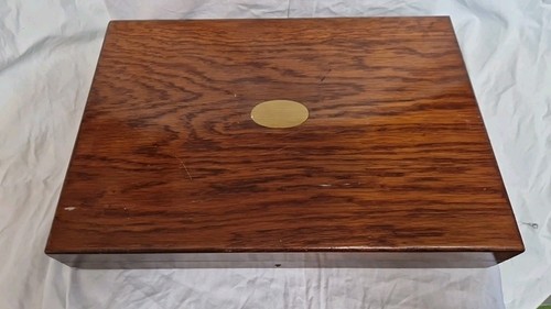 Vintage lined wooden box - vintage,