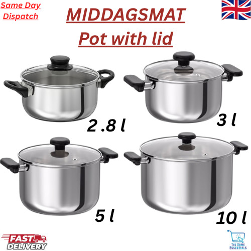 Ikea pot with - lid, non-stick
