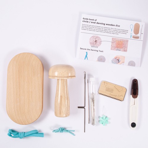 Wood darning mushroom egg - wood,