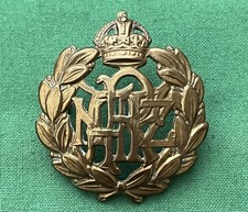 The Royal New Zealand Air Force "RNZAF" ~ Genuine WW2 British Military Cap Badge