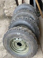 genuine Land rover Defender Wolf steel wheels Goodyear g90 tyres 7.50x16 x4