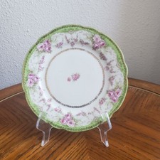 Austria vintage porcelain plate  handpainted roses diameter 8"