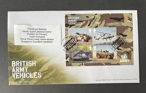 2021 fdc army vehicles - gb,