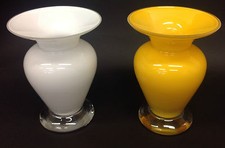 Alicija Orange White Glass