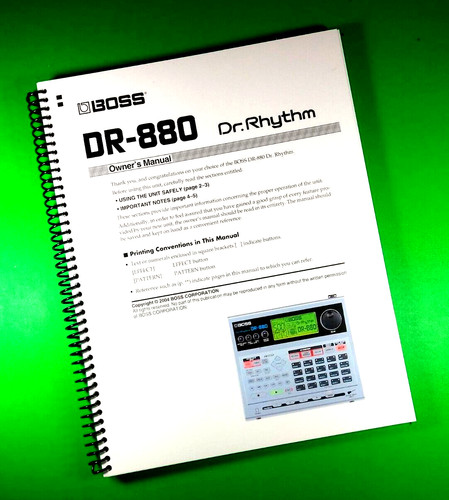 Owners manual for boss 880 - owners,