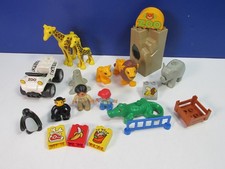 GENUINE lego DUPLO ZOO KEEPER SAFARI ANIMAL FIGURE SET lion giraffe monkey seal