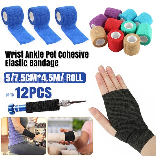 12pcs cohesive bandage - 4-12pcs,