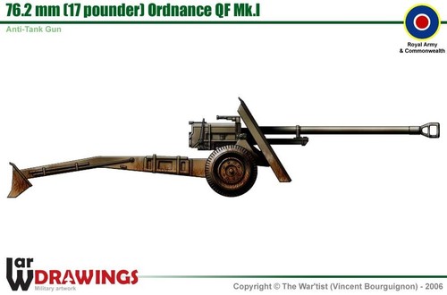 Ww2 british 17 - 1/72, qf