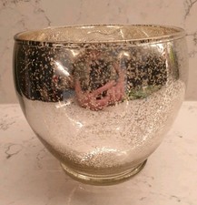 Speckled mirror glass vase bowl 4.5" 11.5cm