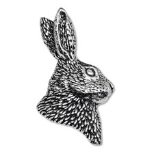 Hare Pewter Pin Badge Hare