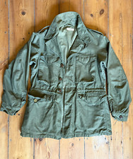 Vintage US Army M43 Field Jacket WWII Era Issued with Officers nametag