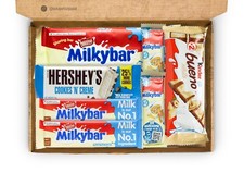 White chocolate gift - white, box