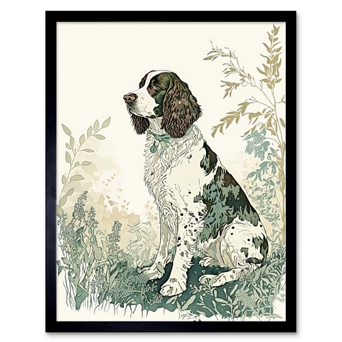 English springer spaniel dog - english,