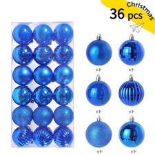 24/36PCs Christmas Decor Hanging Tree Balls Baubles Xmas Party Wedding Ornament