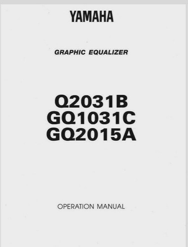 Yamaha q2031b gq1031c - yamaha,