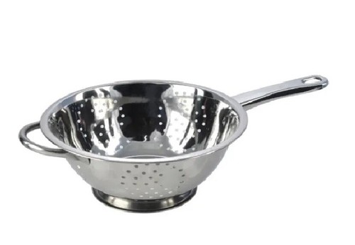 Retro colander stainless steel - stainless,