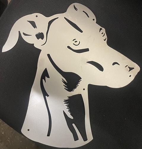 Large greyhound whippet metal - greyhound,