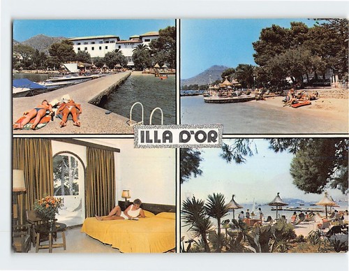 Postcard scenes views hotel - postcard,