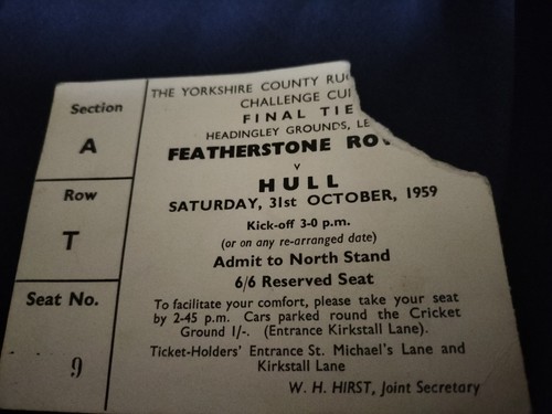 1959 yorkshire cup final match - 1959,