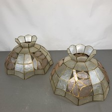2x Vintage Capiz Shell
