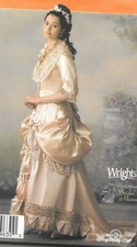 WOW Simplicity 4244 Pattern Vintage Victorian Bridal Dress Wedding SZ 6-12 Uncut