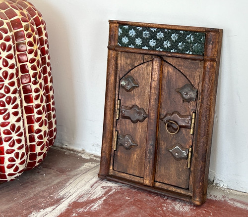 Old vintage hand made iron - hand,