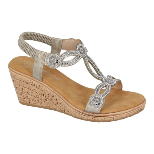 Cipriata ladies wedge sandals - wedge,
