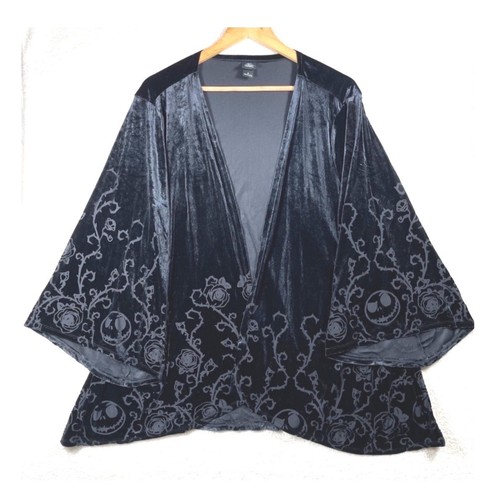 Velvet burnout kimono wrap - burnout,