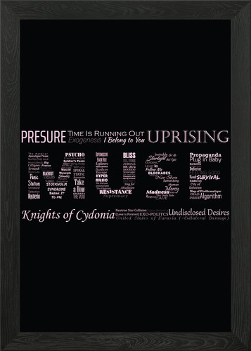 Muse typographic framed - typographic, wall