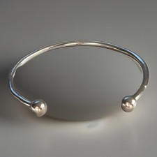 Sterling Silver Torque Bangle