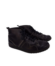 Monkey Boots Blue Leather Size 8 Mens Womens Lace Up Ankle Blakeseys Mod Retro