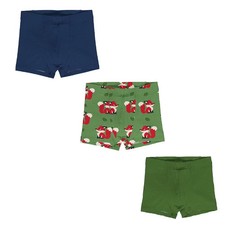 Maxomorra organic boxer shorts | Navy | Green | Fox Green 1 pack