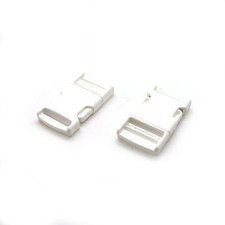 White buckle plastic - clip, for