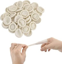 WHITE LATEX FINGER COTS NAIL