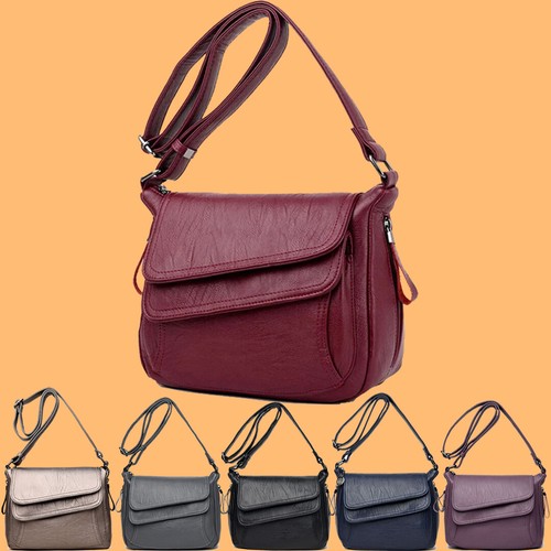 Women leather messenger - women's,