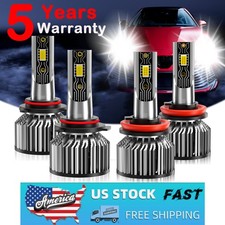 4X 12000K LED Headlights Bulb