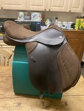 Thorowgood T4 Brown Pony Club  GP , 16 1/2 ,Red Gullet Wide Fitted