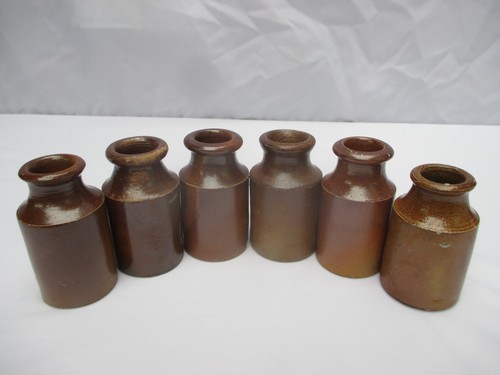 Small victorian salt - victorian, glaze