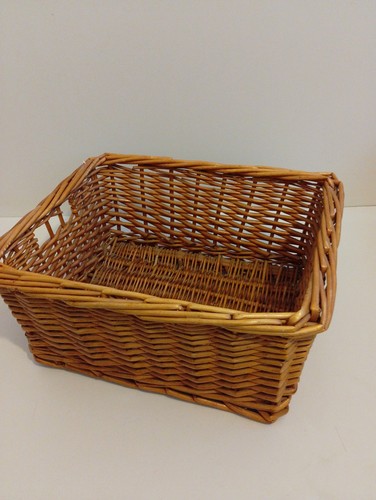 Wicker basket rectangular - basket,