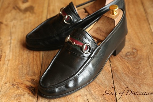 Gucci black leather - leather, silver